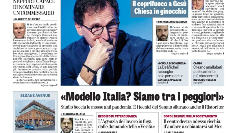 Oggi in edicola