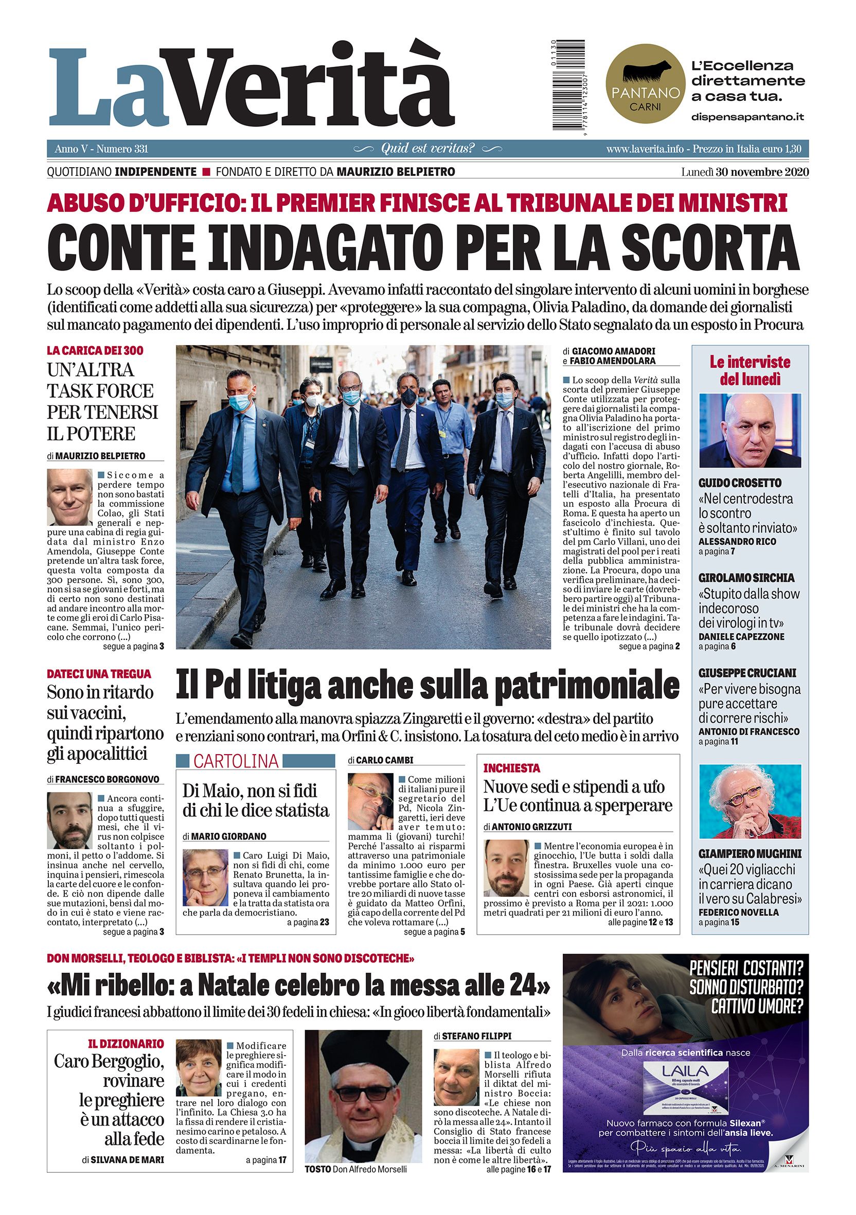 Oggi in edicola