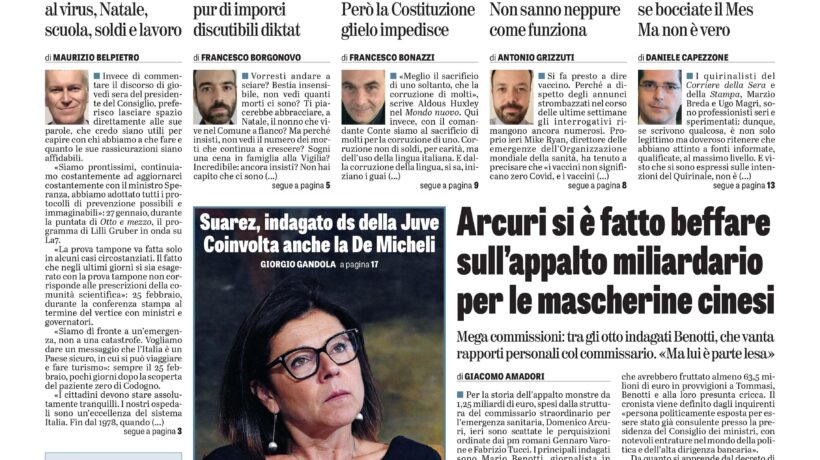 Oggi in edicola
