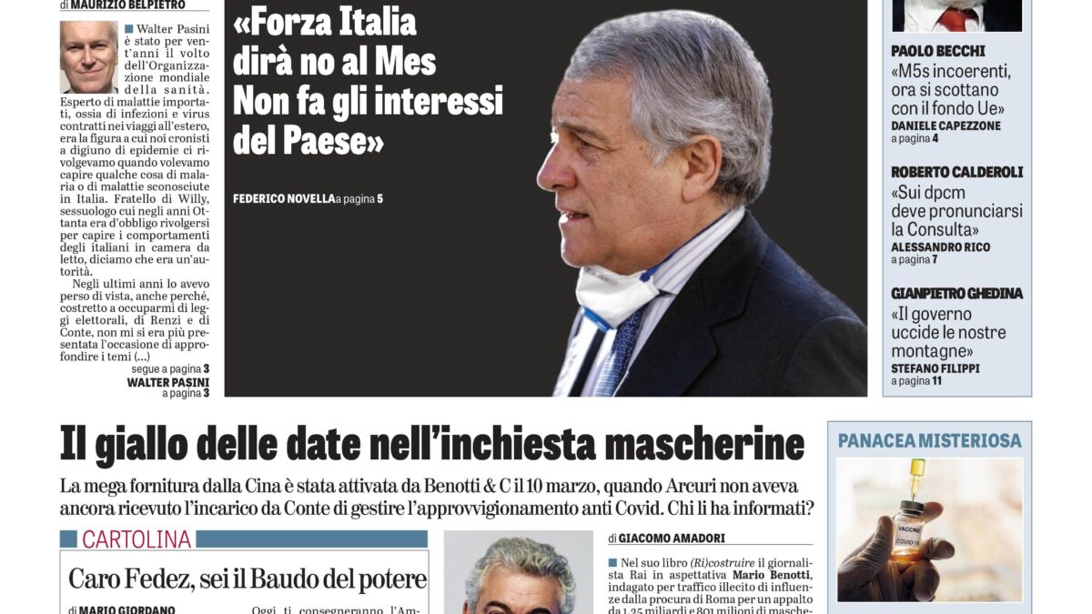 Oggi in edicola