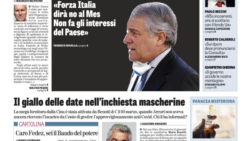 Oggi in edicola