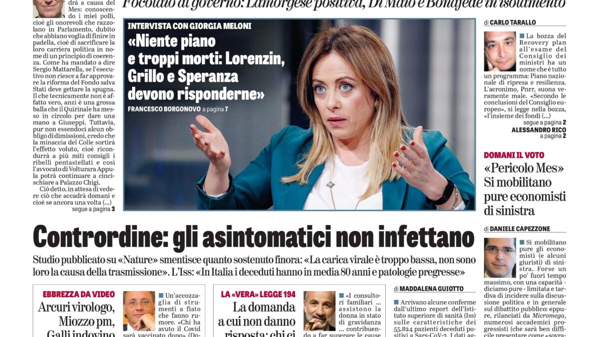 Oggi in edicola