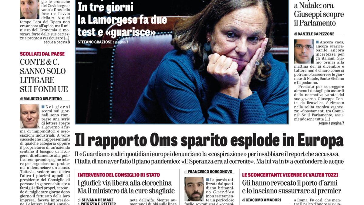 Oggi in edicola