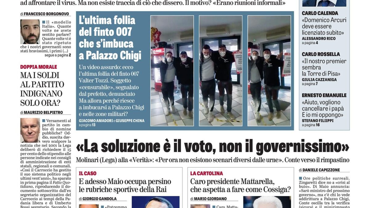 Oggi in edicola