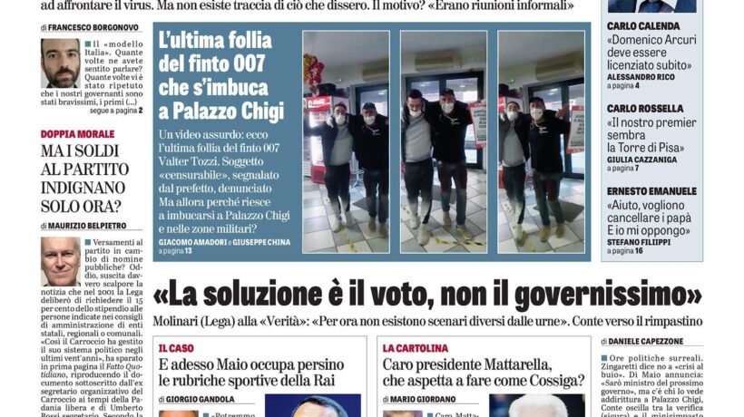 Oggi in edicola