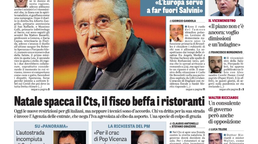 Oggi in edicola