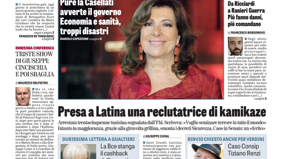 Oggi in edicola