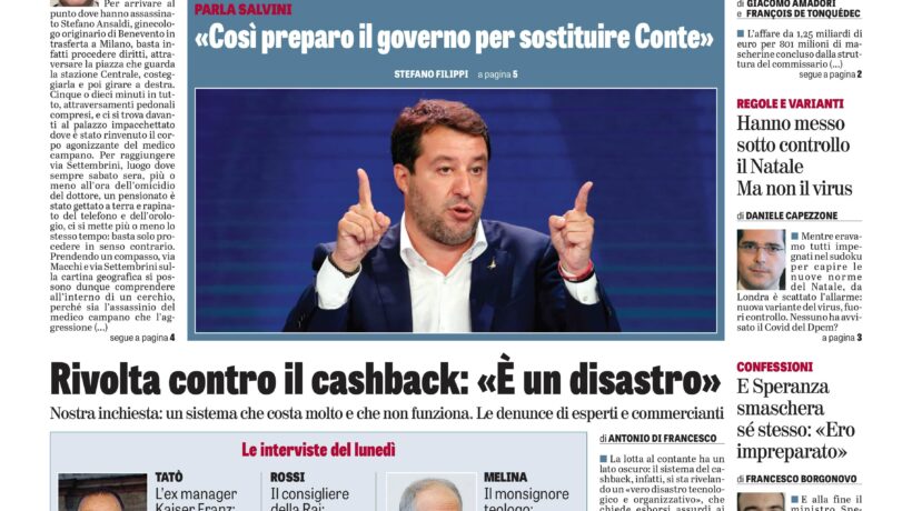 Oggi in edicola