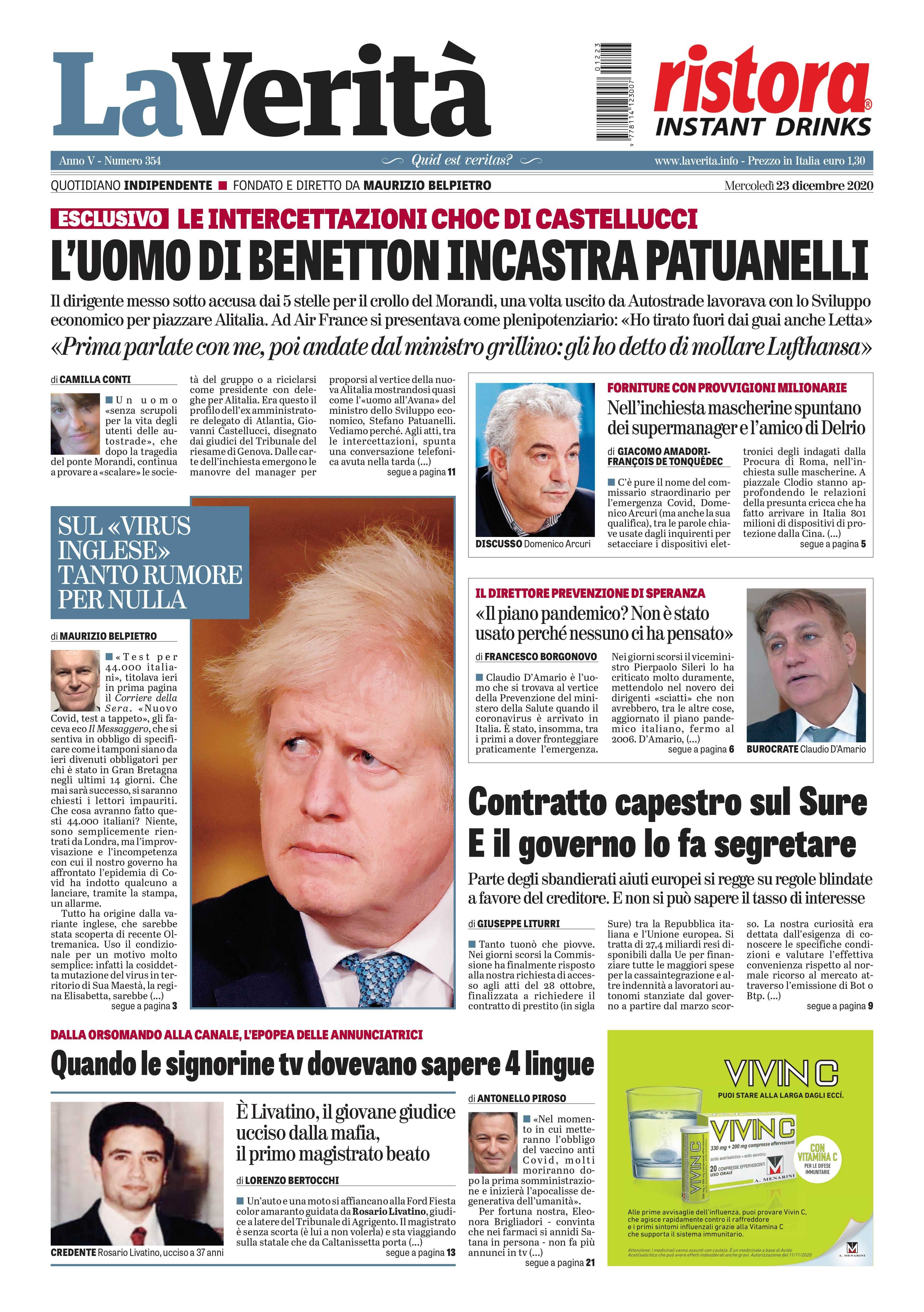 Oggi in edicola