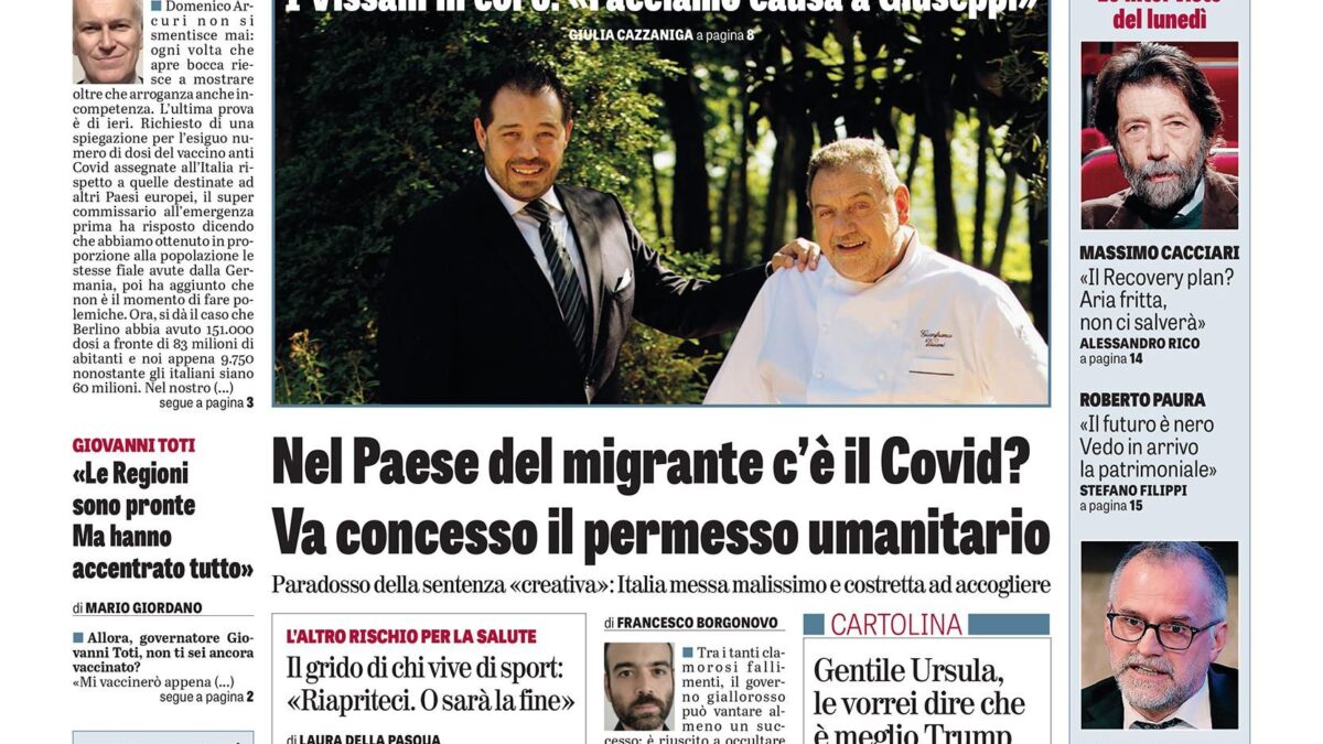 Oggi in edicola
