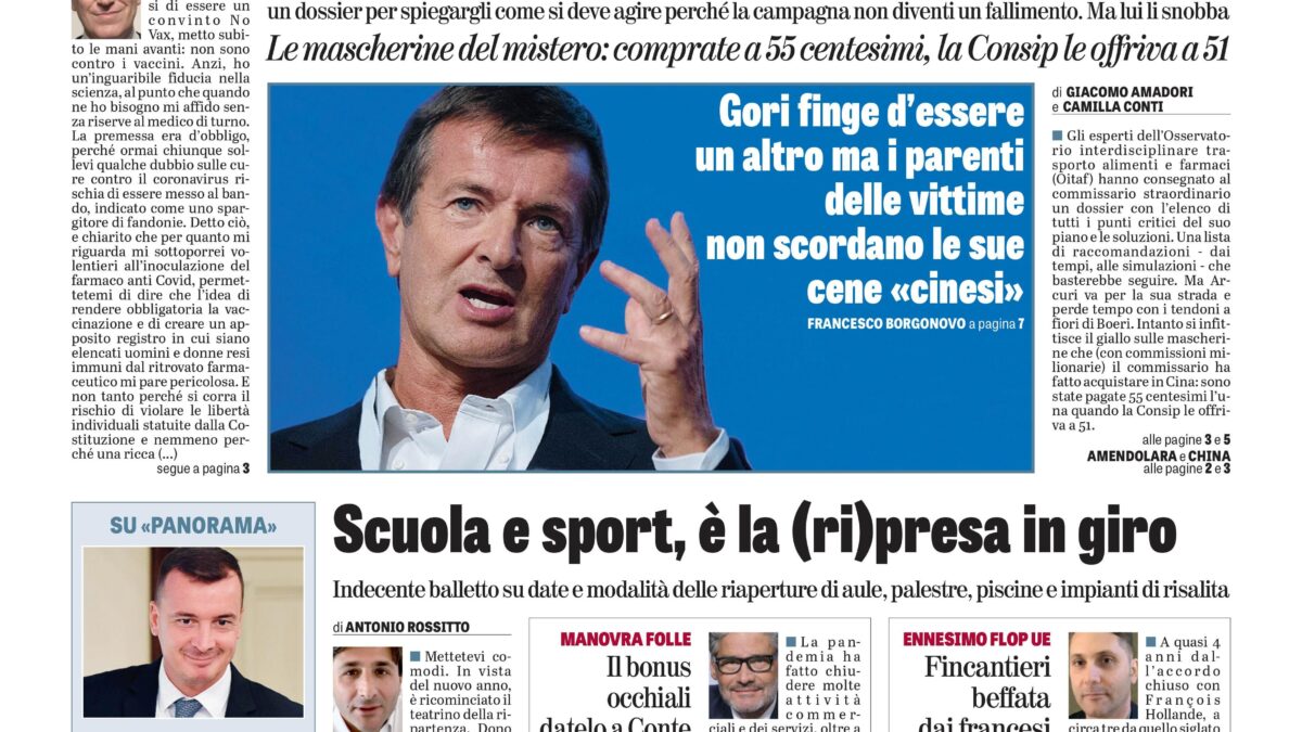 Oggi in edicola