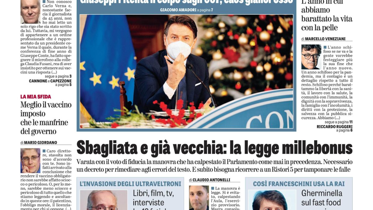 Oggi in edicola