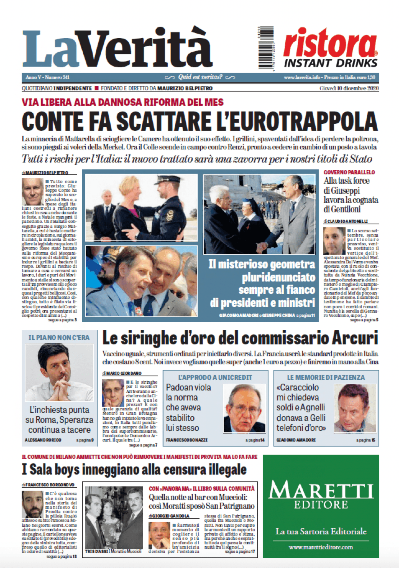 Oggi in edicola