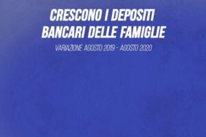 Crescono i depositi bancari delle famiglie: +5%