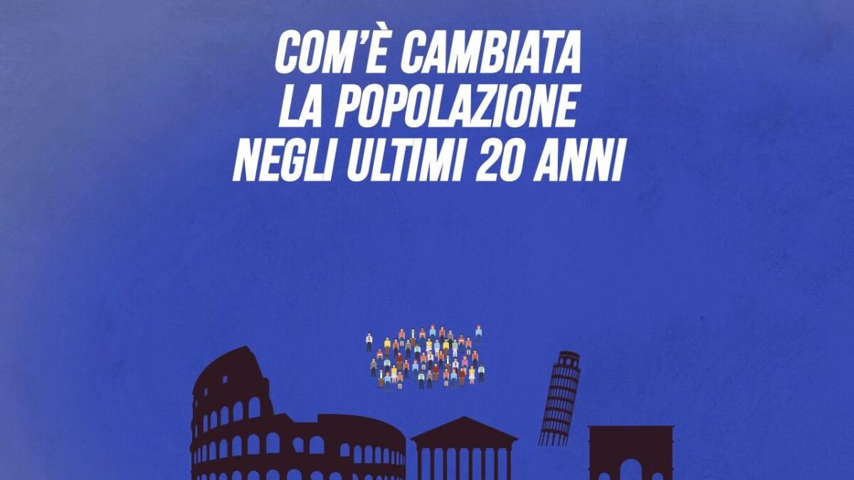 Com’è cambiata la popolazione negli ultimi 20 anni