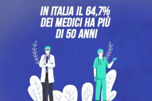 Il 64,7% dei medici ha più di 50 anni, solo l’11% è under 40
