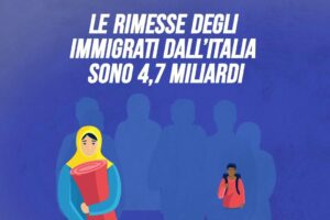 Le rimesse degli immigrati dall’Italia sono 4,7 miliardi