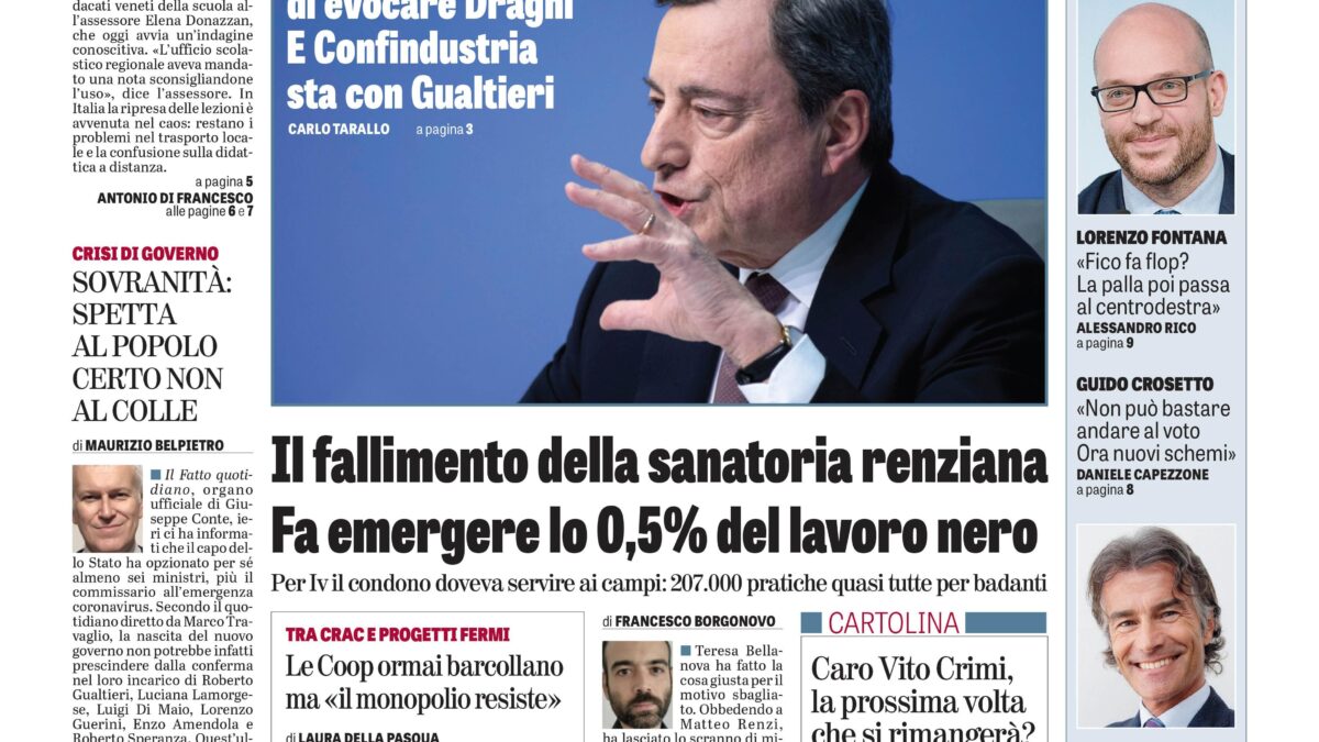 Oggi in edicola