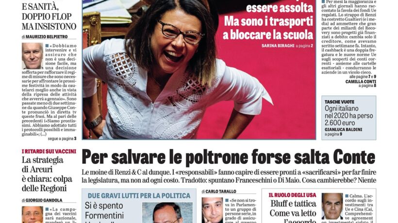 Oggi in edicola