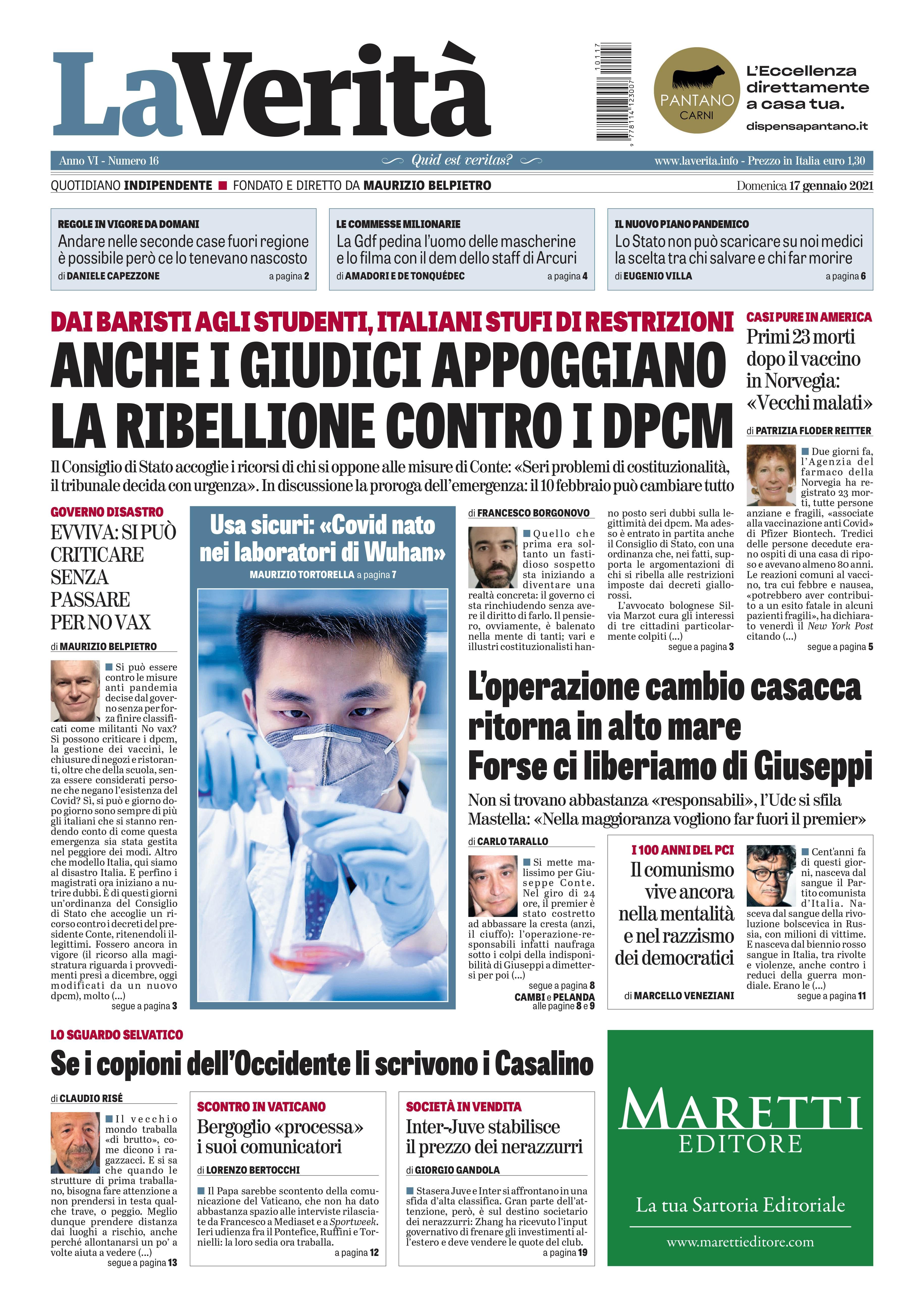 Oggi in edicola