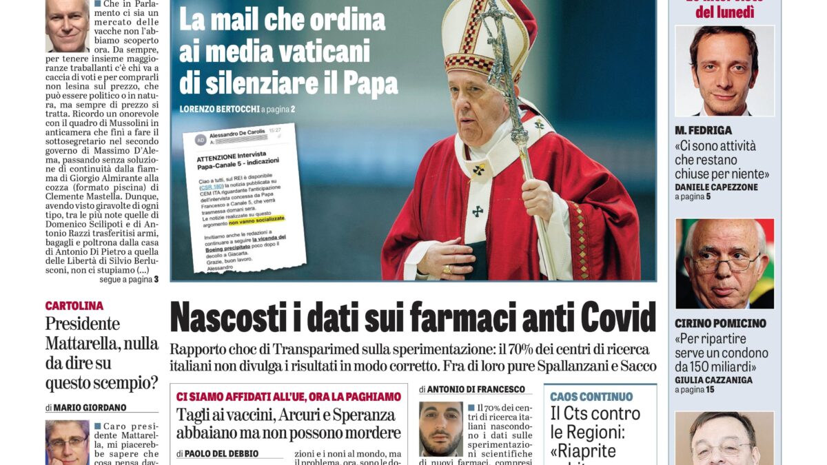Oggi in edicola