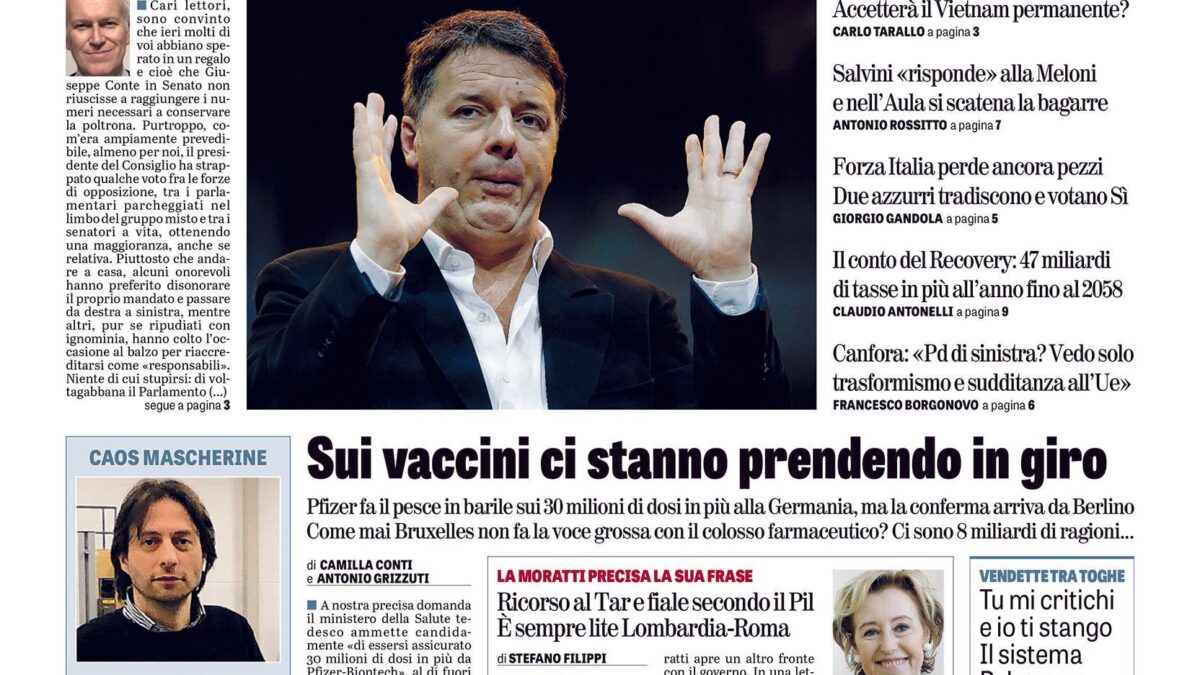 Oggi in edicola