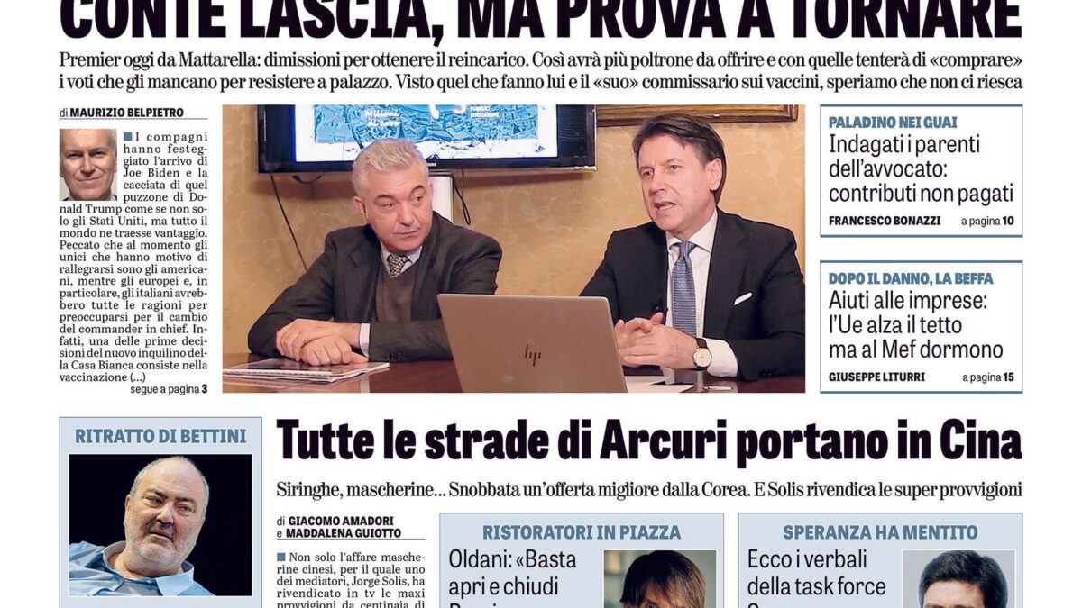 Oggi in edicola