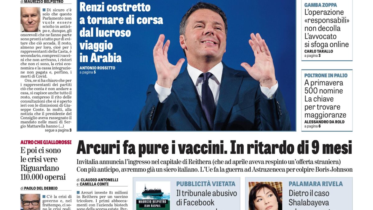 Oggi in edicola
