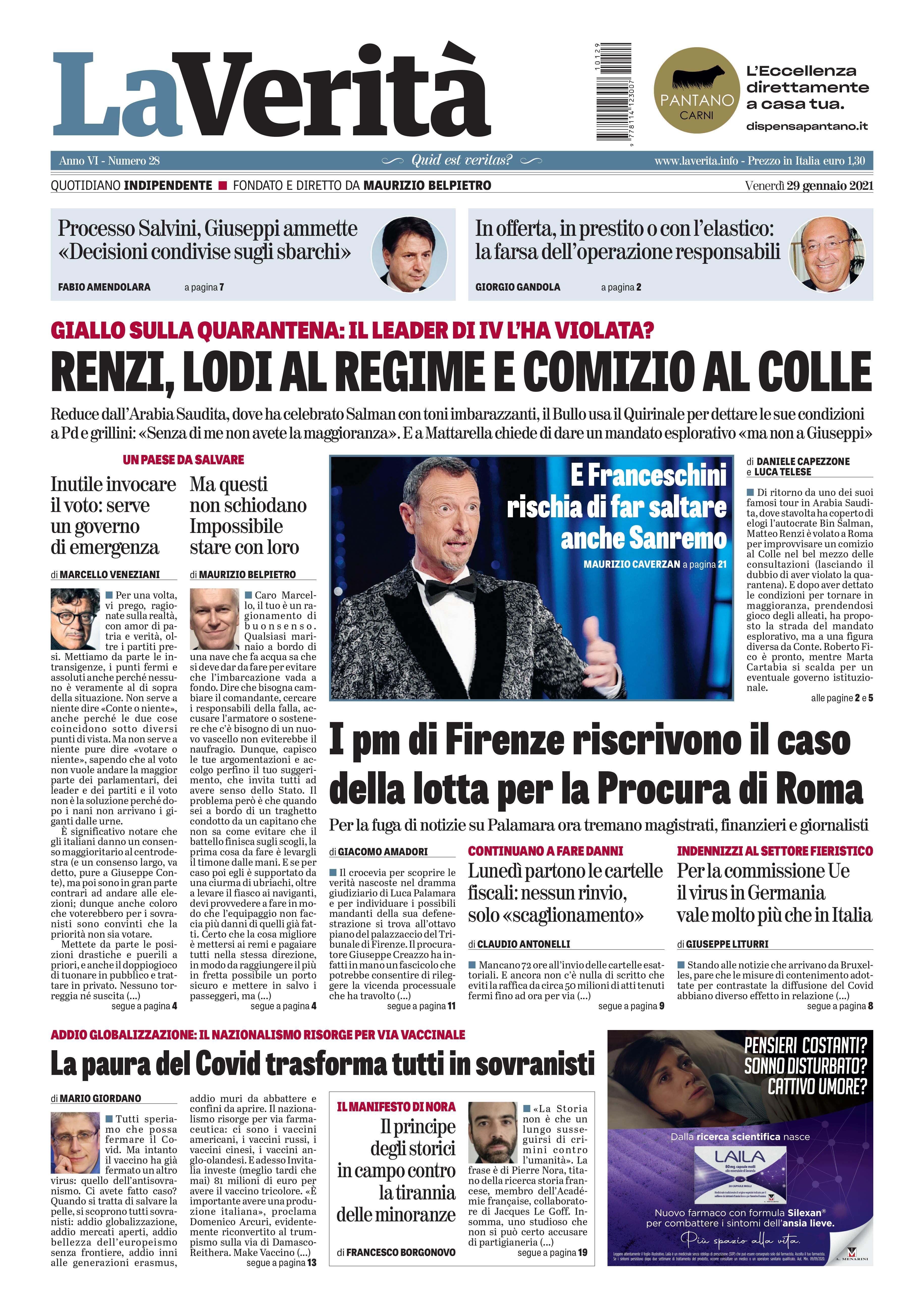 Oggi in edicola