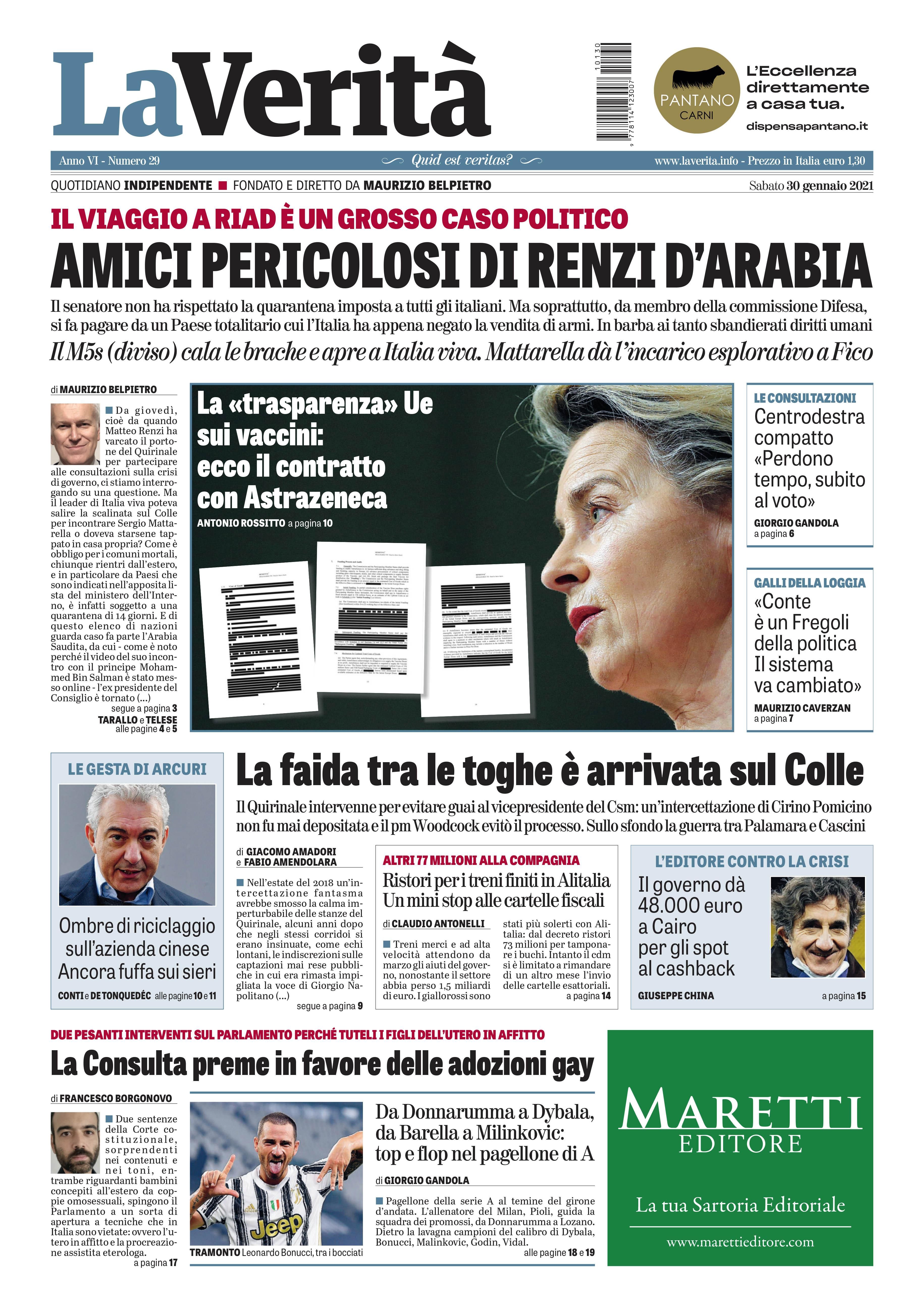 Oggi in edicola
