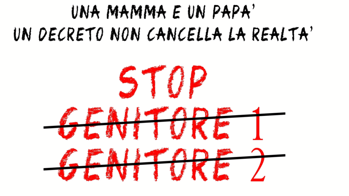 Flashmob contro Genitore 1 e 2Pro Vita & Famiglia: «Davanti al Viminale per difendere madre e padre»