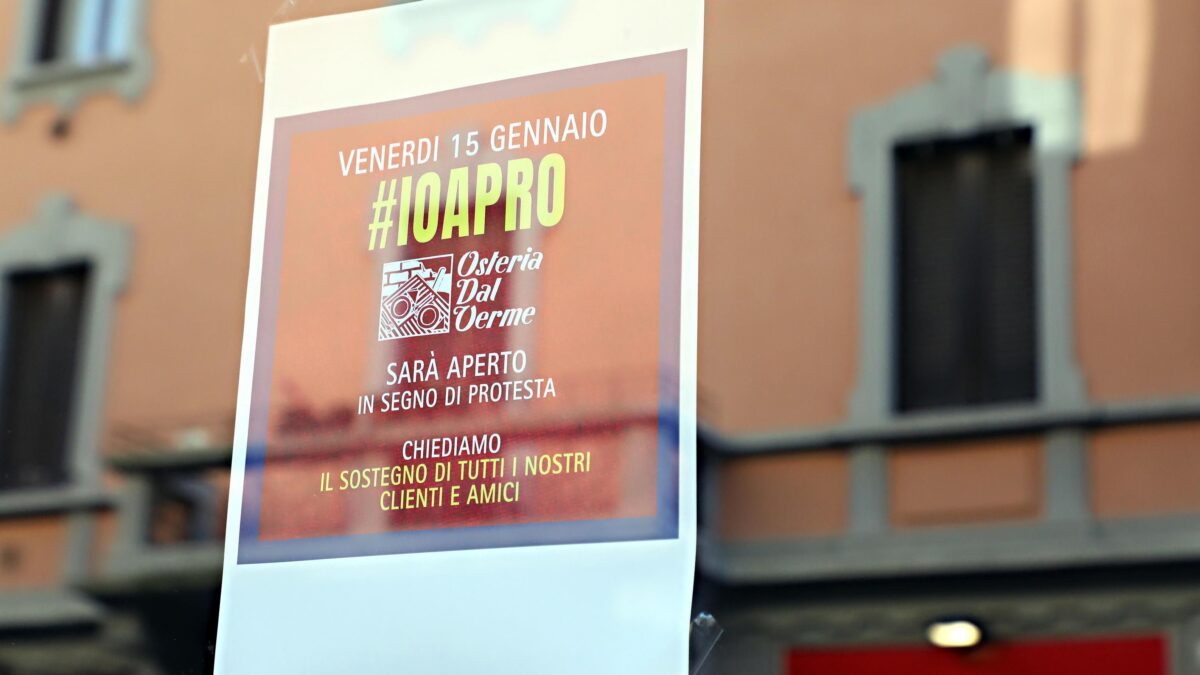 «Io apro», la rivolta parte dai ristoratori