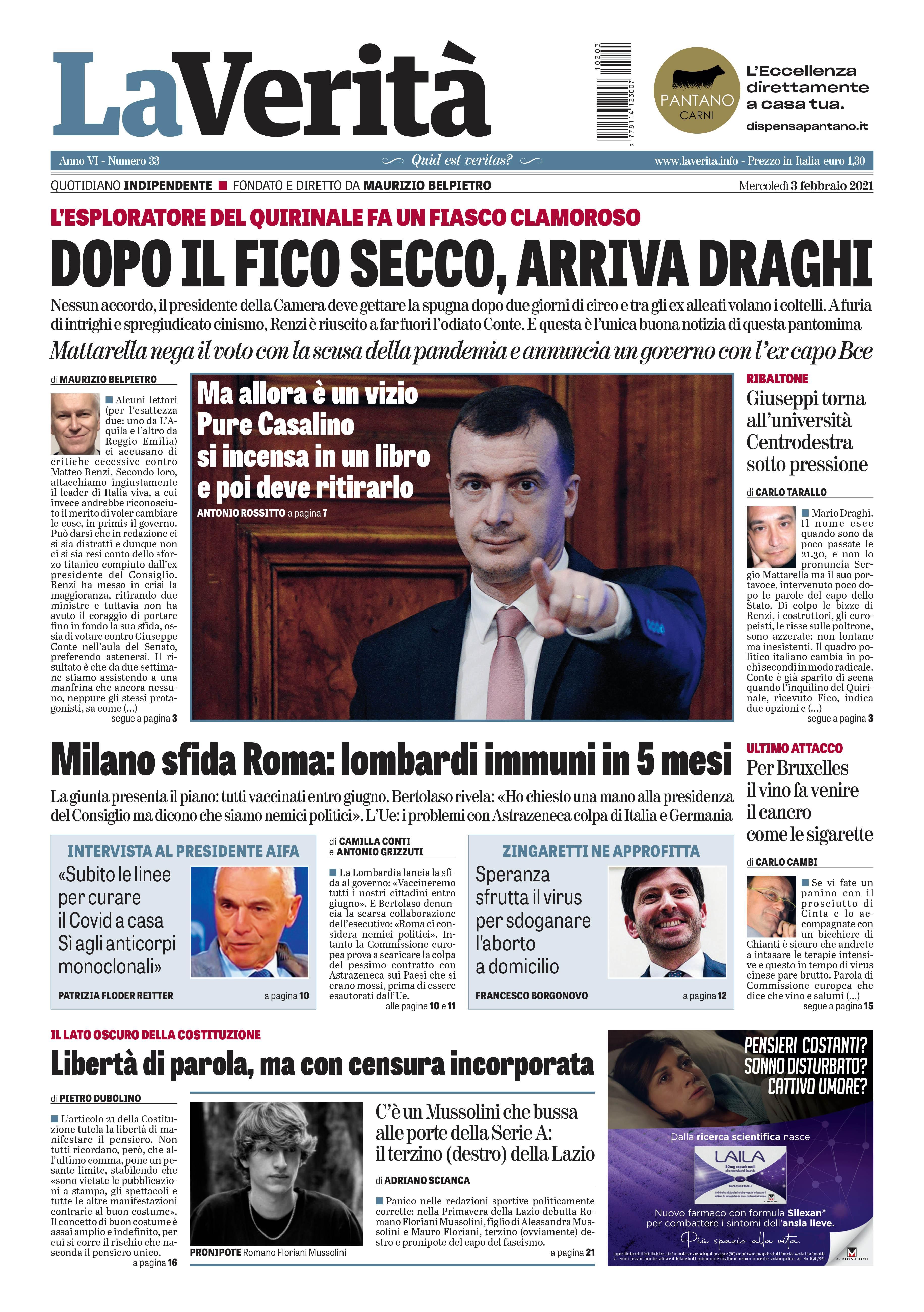 Oggi in edicola