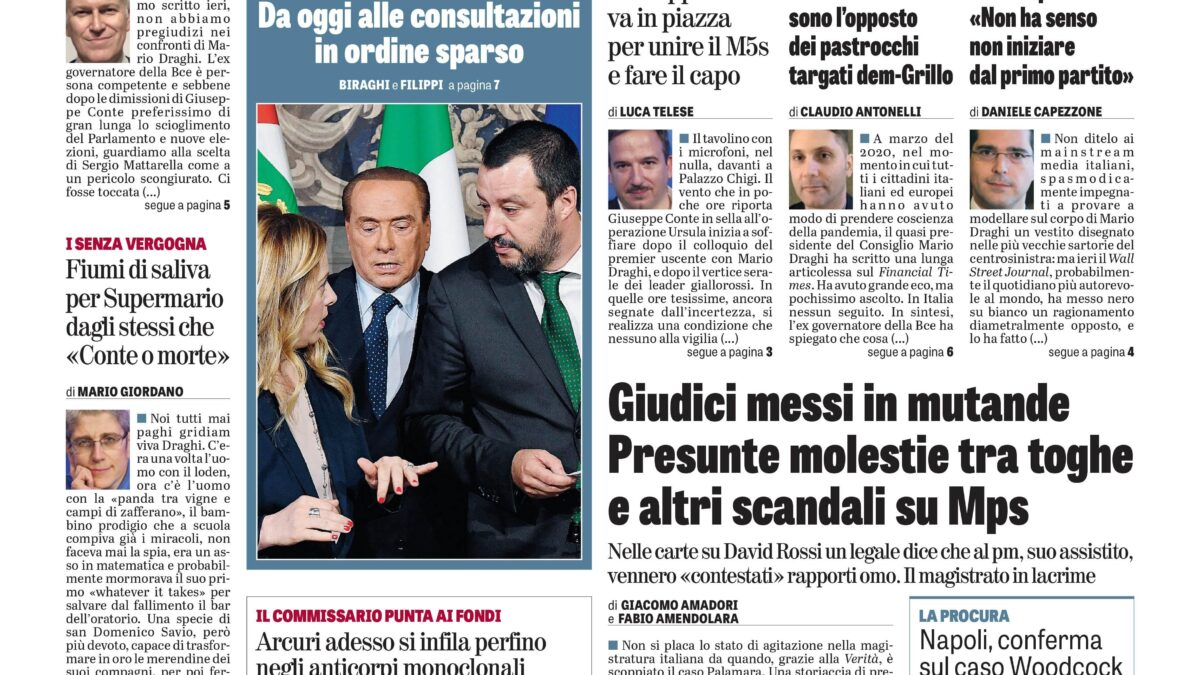 Oggi in edicola
