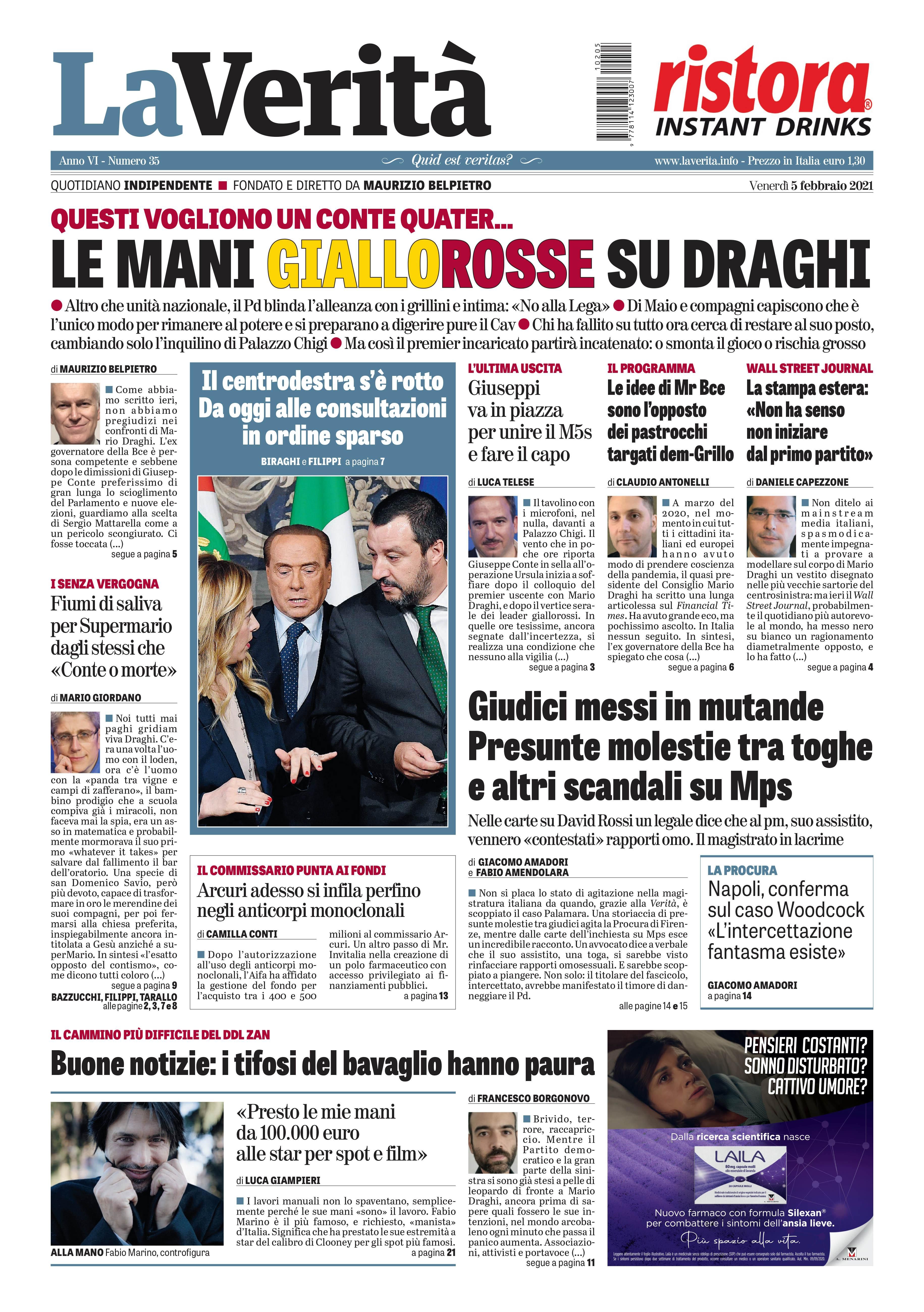 Oggi in edicola
