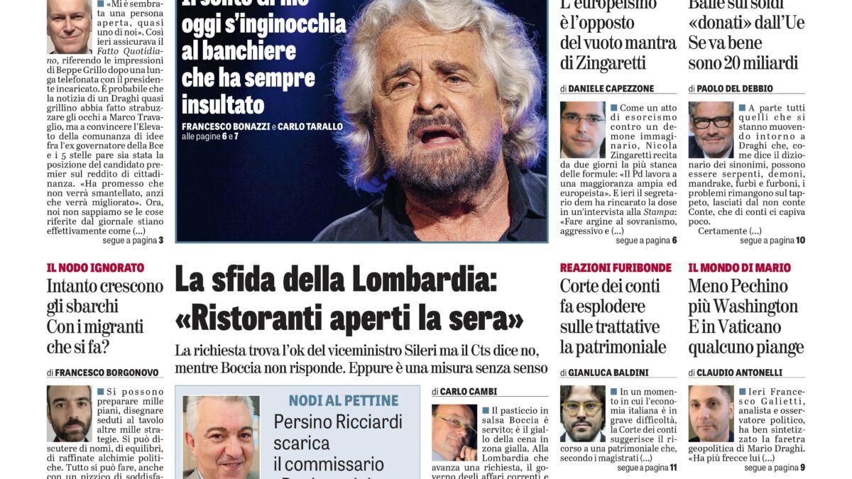 Oggi in edicola