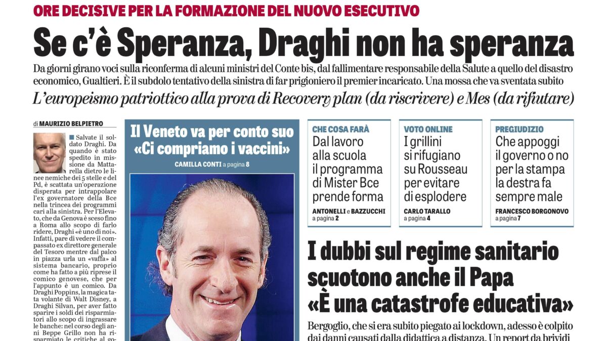 Oggi in edicola