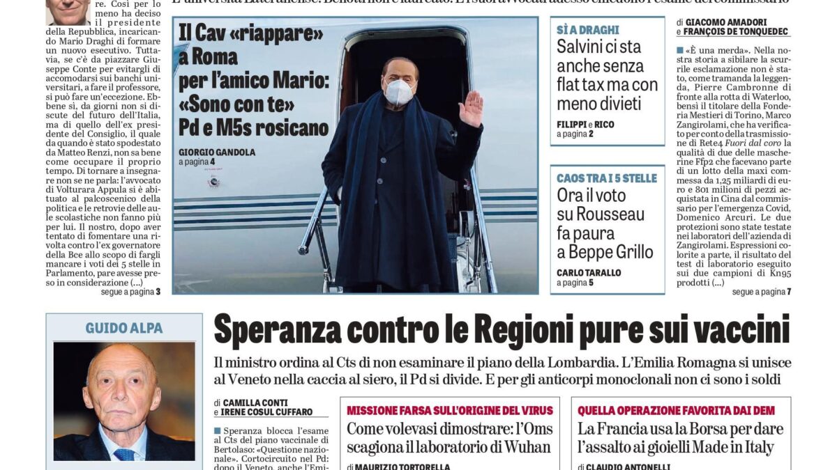 Oggi in edicola