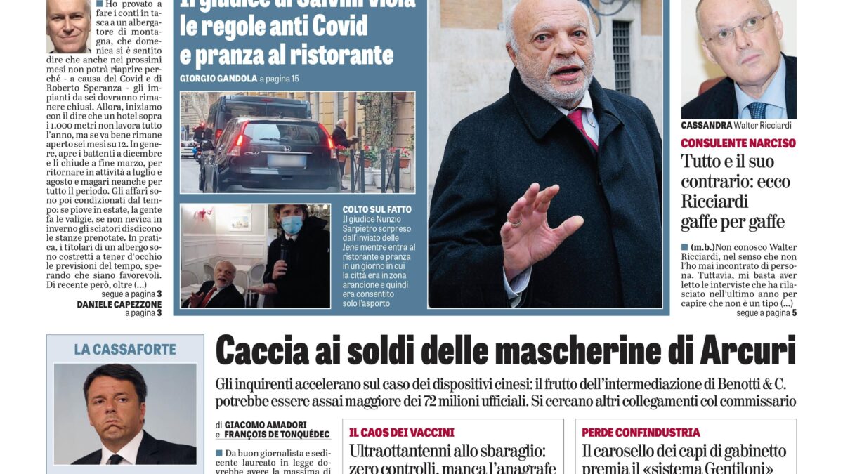 Oggi in edicola