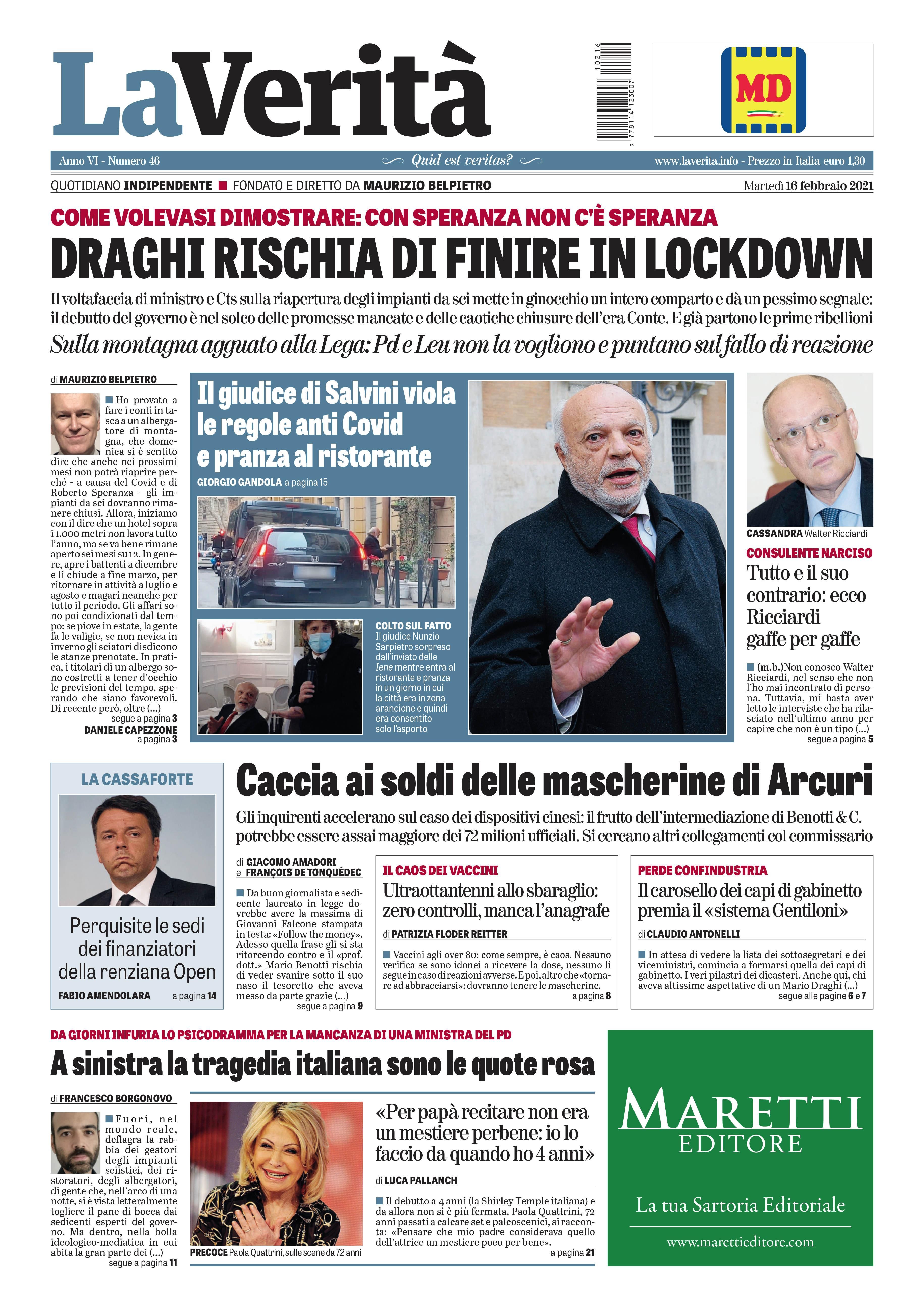 Oggi in edicola