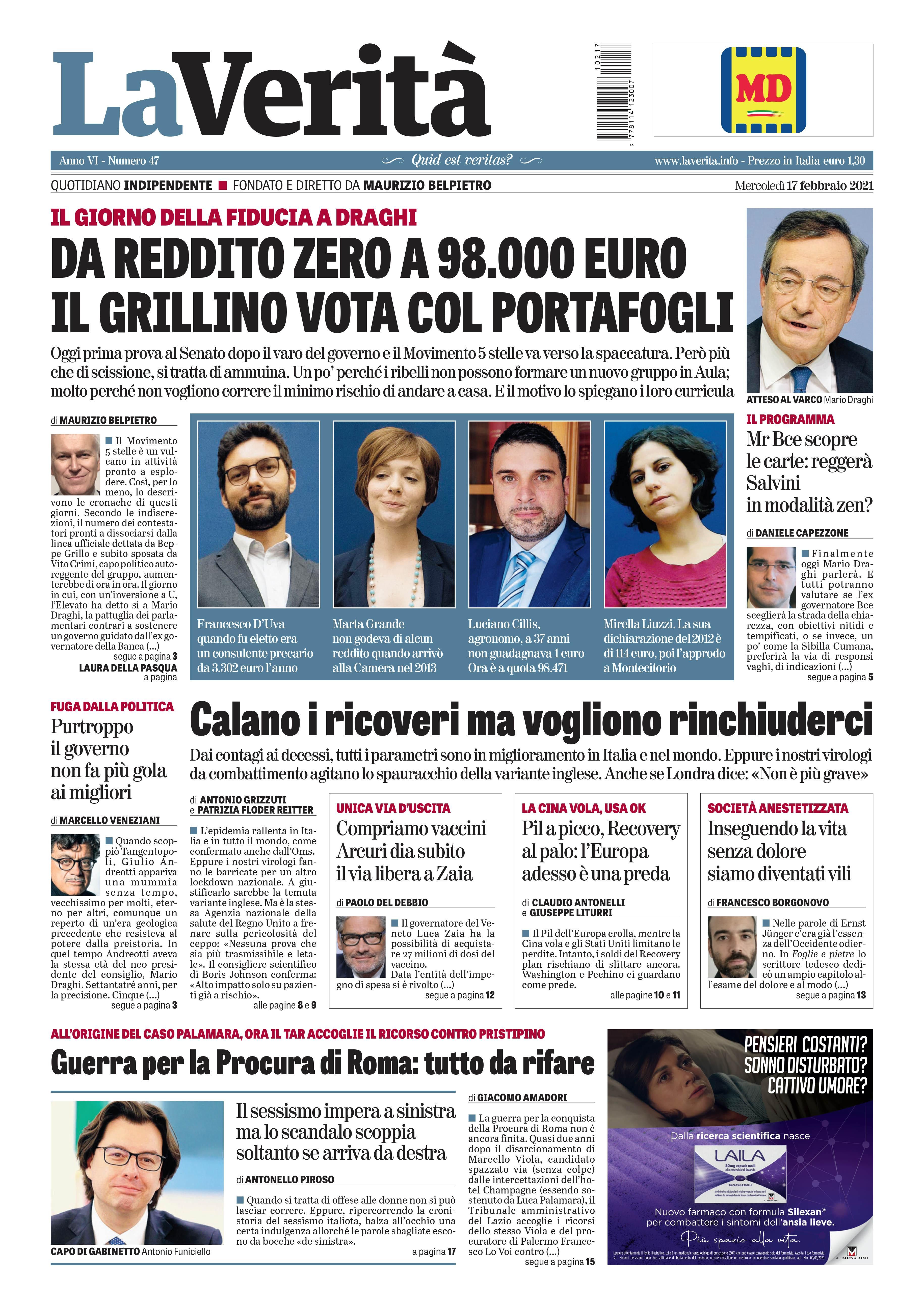 Oggi in edicola