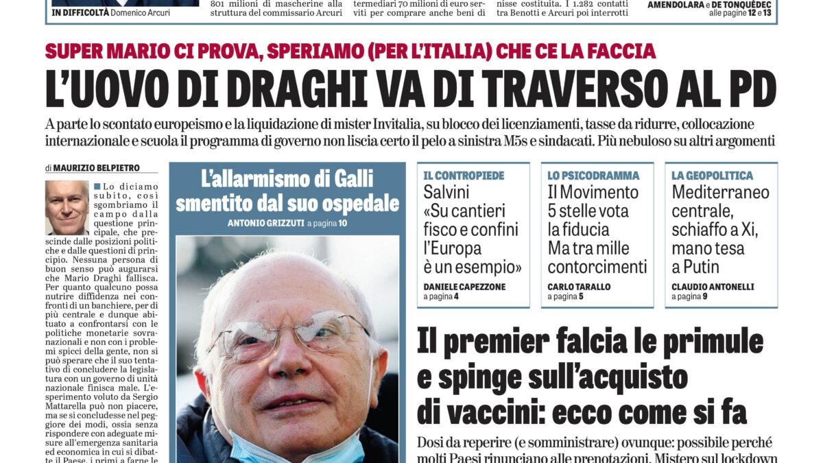 Oggi in edicola
