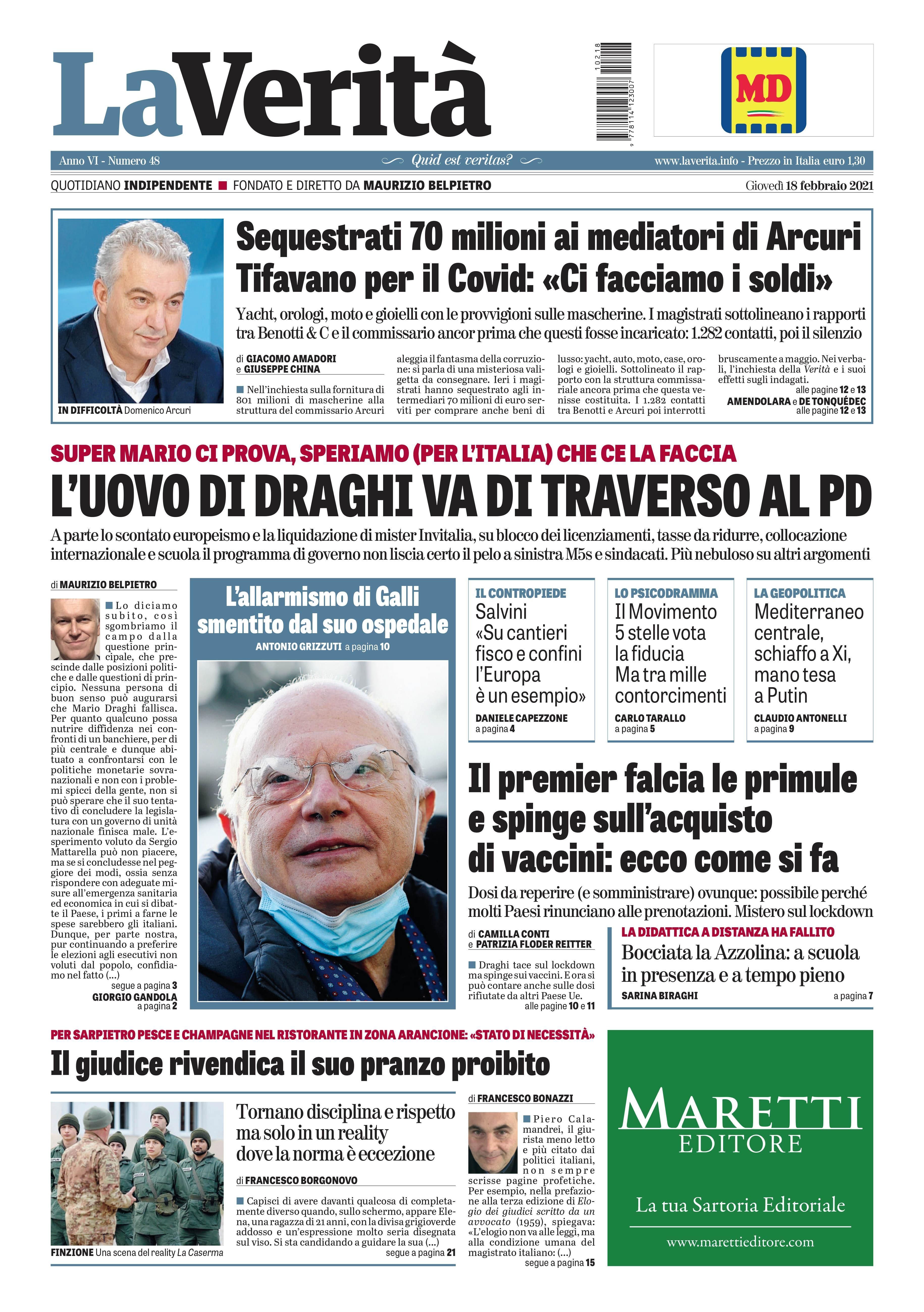 Oggi in edicola