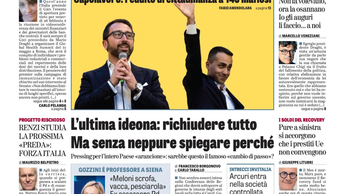 Oggi in edicola