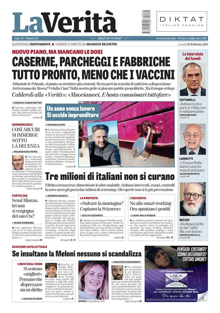 Oggi in edicola