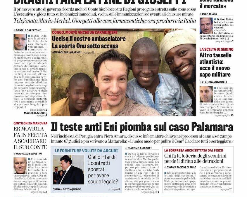 Oggi in edicola