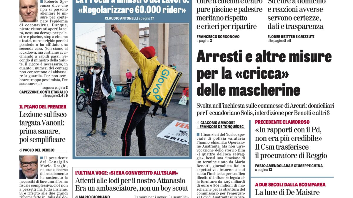 Oggi in edicola