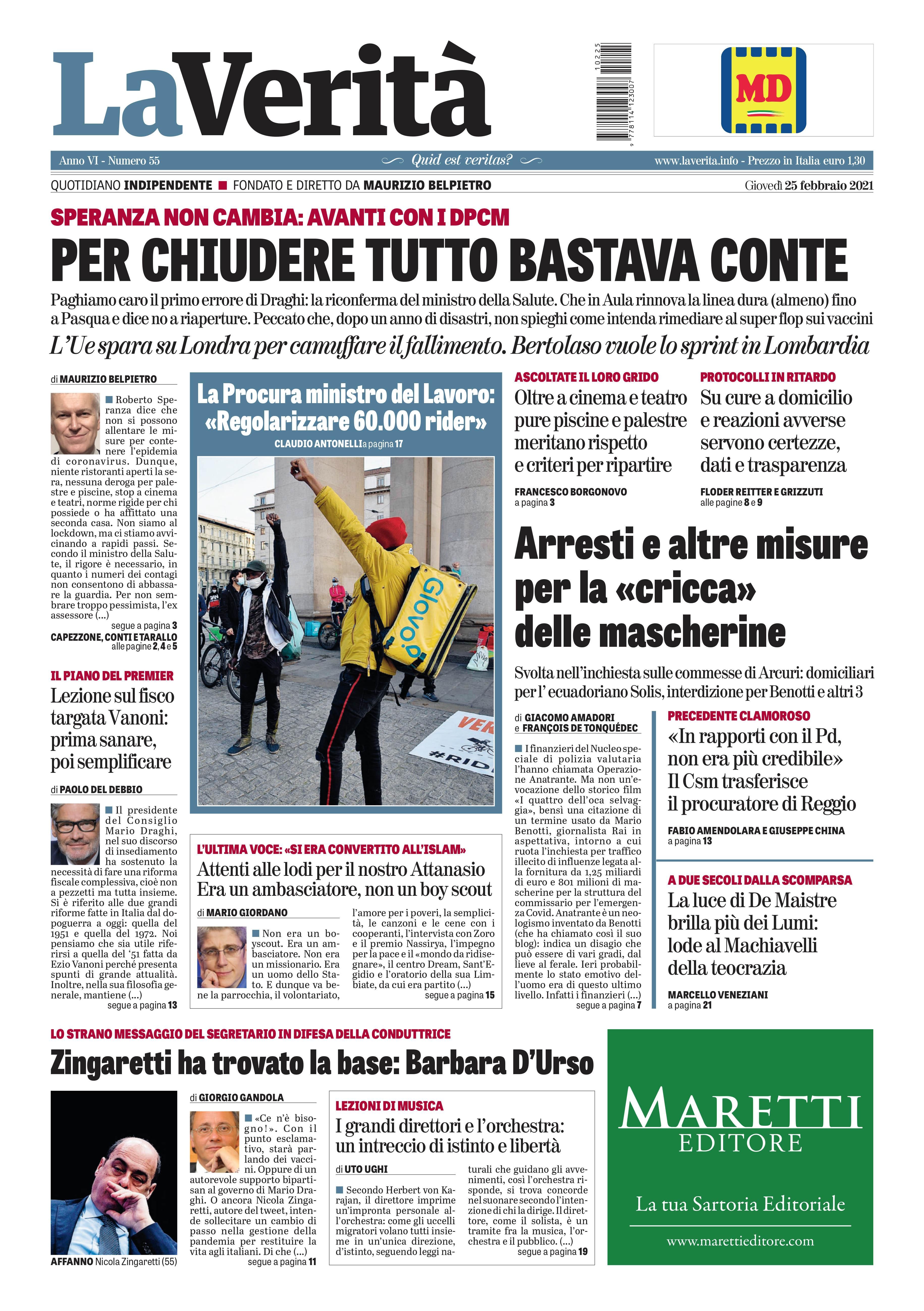 Oggi in edicola