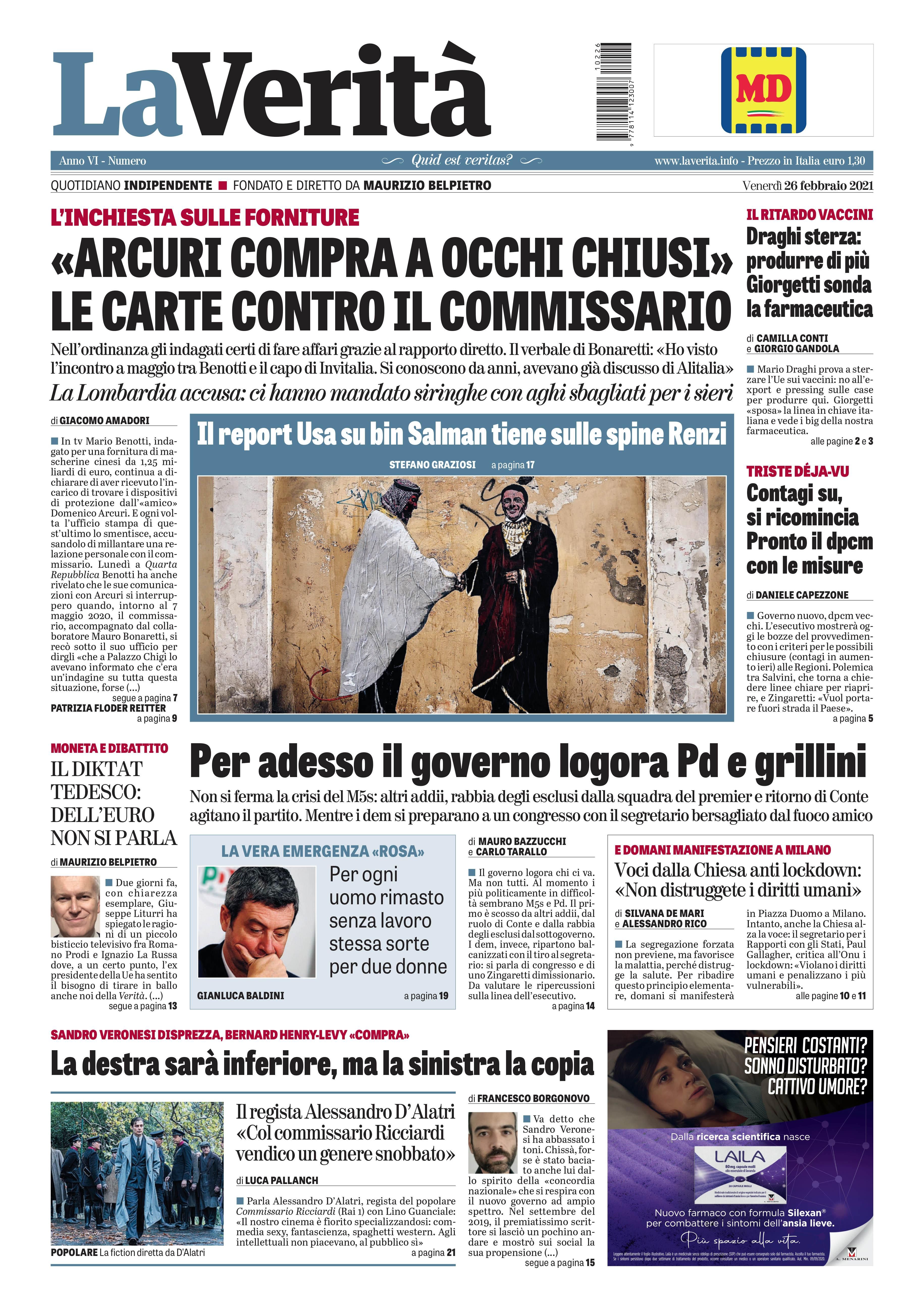Oggi in edicola