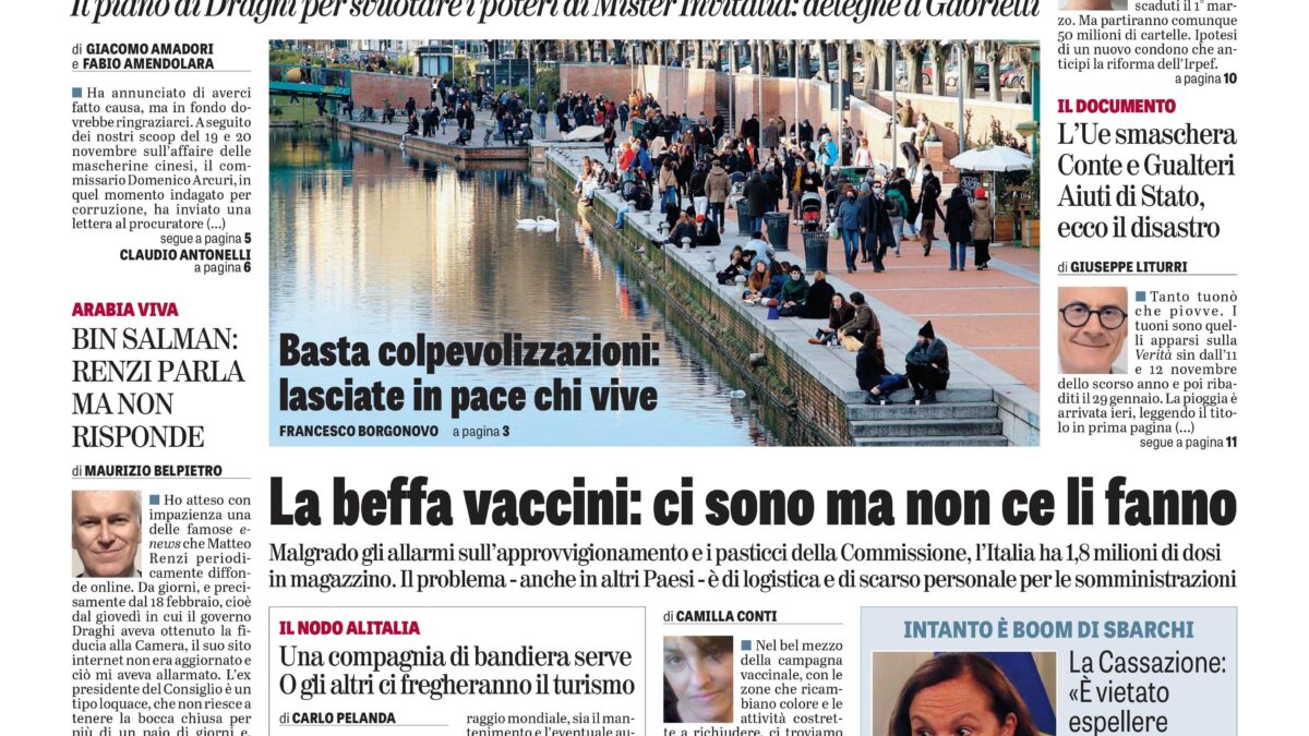 Oggi in edicola